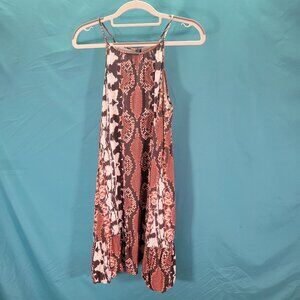 Tart Womens Sleeveless Snake Print Dress Size S 100% Rayon